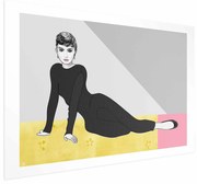 Plakat Piękna Audrey 60x40 cm bez ramy z marginesem ARTGEIST B