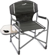 Campingowe krzesło składane ze stołem i uchwytem na napoje