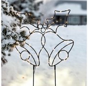 Brilagi - Zewnętrzna świąteczna dekoracja LED LED/3xAA IP44 55x32 cm dzwoneczki