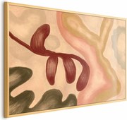 Plakat Kolorowe kształty 30x21 cm z ramą złotą bez marginesu ARTGEIST B