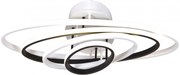 Biało-czarna lampa sufitowa LED pierścienie - S032 H0-F16
