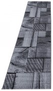 Dywan nowoczesny Parma Deski szary 80 cm x 300 cm