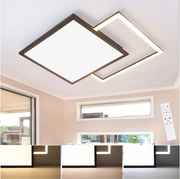 NETTLIFE Lampa sufitowa LED 46W salon czarna z możliwością przyciemniania nowoczesna lampa kuchenna z motywem gwiaździstego nieba do sypialni gabinet hotelu