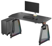 Biurko gamingowe BOOSTER czarne ULTRADESK