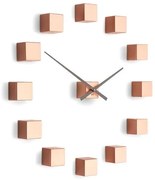 Future Time FT3000CO Cubic copper Designowe zegar samoprzylepny, śr. 50 cm