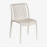 Krzesło Ogrodowe Wendell Z Polipropylenu, Sztaplowane Kremowa Tapioca - Sklum