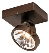 Designerski reflektor obrotowy i pochylany ciemny brąz - Go