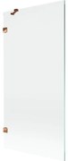 Mexen Lunar parawan nawannowy 1-skrzydłowy 90 x 150 cm, transparent, różowe złoto - 897-090-000-60-00