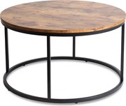 Stolik Kawowy TIM MAX 80 cm Dąb Rustykalny Nowoczesny Loft