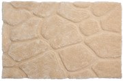 Dywan shaggy z długim włosiem z wypukłymi wzorami  - 160 x 230 cm - Ciemny beżowy - PIETRA