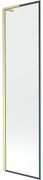 Mexen Next L parawan nawannowy 1-skrzydłowy 50 x 150 cm, czarna ramka, złoty szczotkowany - 895-050-000-03-70-55