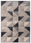 Szary/beżowy dywan z mieszanki bawełny 140x200 cm Graphic – douceur d'intérieur