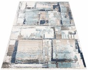 Prostokątny kraciasty dywan w nowoczesnym stylu E2-K92