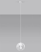 Lampa wisząca TULOS 1 biała SOLLUX  LIGHTING