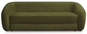 Zielona rozkładana sofa z tkaniny szenilowej 228 cm Neyo – Bobochic Paris
