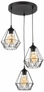Lampa wisząca BENDINNI II czarna ELTAP