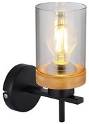 Globo 15557W - Lampa ścienna FINCA 1xE27/40W/230V metal/drewno