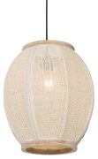 Orientalna lampa wisząca naturalna 35 cm - Rob
