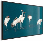 Plakat Wieczór nad stawem 60x40 cm z ramą czarną bez marginesu ARTGEIST B