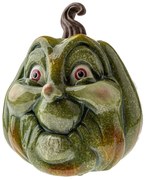 Dekoracja jesienna Dynia z twarzą, 27 x 30 cm, magnez