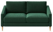 Ciemnozielona aksamitna sofa 170 cm Karoto – Ame Yens