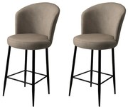 Zestaw krzeseł barowych Fora Cappuccino and Black, 2 szt., 2 szt.
