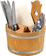 Dekoracyjny pojemnik na sztućce i serwetki, Ø 17 cm, Kesper