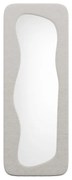 Lustro organiczne z bukli - szer. 60 x wys. 160 cm - Kość słoniowa - HAIMEI