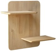 Wielopoziomowa półka z litego drewna dębowego 66 cm Matilda – Kalune Design
