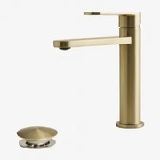 Zestaw Mosiężnej Baterii Umywalkowej Alameda Oraz Zawór Spustowy Click-clack Ze Stali Nierdzewnej I Mosiądzu - Sklum