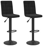 Zestaw dwóch czarnych hokerów z oparciem F0-N38