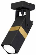 Kinkiet czarny, złoty, kierunkowy VIDAR BLACK/GOLD1xGU10