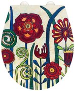 Deska sedesowa wolnoopadająca 37 x 44,5 cm Rollin'Art Red Blossom – Wenko