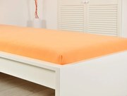 PrzytulneMieszkanie.pl Prześcieradło jersey ALVORA łososiowe 180 x 200 cm