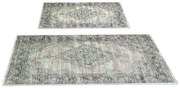 Zielono-szare dywaniki łazienkowe zestaw 2 szt. 60x100 cm – Foutastic