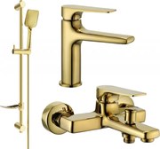 Mexen Lynx DF62 zestaw wannowy, złoty - 745903DF62-50