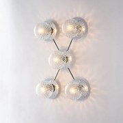 Lampa sufitowa Armonia z polerowanego chromowanego żelaza, 5 świateł, dł. 62 x 42, BL285-PL5-CR