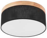 Brilagi - LED sufitowa lampa BELLADONNA 2xE27/15W/230V Ø40 cm czarna/sosna