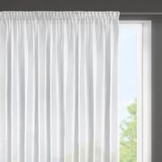 Firana nowoczesna błyszcząca na taśmie biała 350x150 cm