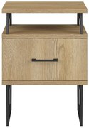 Drewniana szafka nocna z szufladą D2-H99