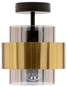 Nowoczesna lampa wisząca z dymionym szklanym kloszem - V098 T6-P73