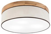 Brilagi - LED Plafon BELLADONNA 3xE27/15W/230V śr. 50 cm kremowy/dąb