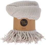 Kocyk boho z frędzlami, dzianinowy, 120 x 150 cm