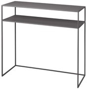 Ciemnoszara metalowa konsola 35x85 cm Fera – Blomus