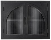 Czarna witryna z litego drewna jodłowego wisząca 62x49x23 cm Lario – Bloomingville