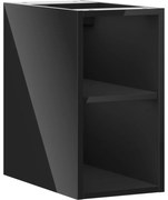 Mexen Box-A szafka otwarta z półką 25 cm, czarna połysk - 91AX2-0250-470-0-70