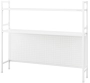 Metalowa nadstawka na biurko WENDY, 1150 x 980 x 220 mm, biała