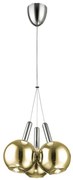 Klausen 142000 - LED lampa BALLS 3xLED/5W 230V złoto/matowy chrom