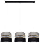 Żyrandol na lince CORAL 3xE27/60W/230V czarno-szary