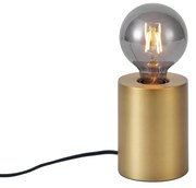 Nowoczesna lampa stołowa mosiężna 13 cm - Cylinder Nowoczesny Oswietlenie wewnetrzne